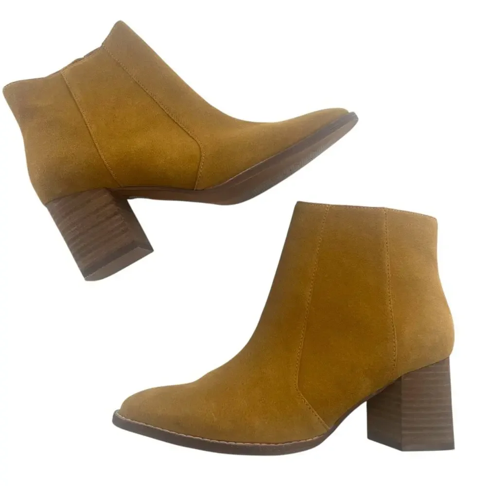 Madewell Suede Bryce Chelsea Boots tan sz 7.5